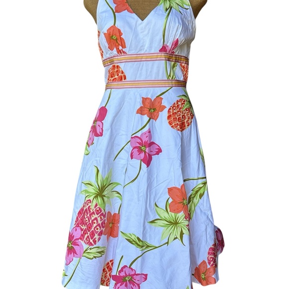 Donna Ricco Dresses & Skirts - Donna Ricco Pink and White Sleeveless Sundress Resort Wear